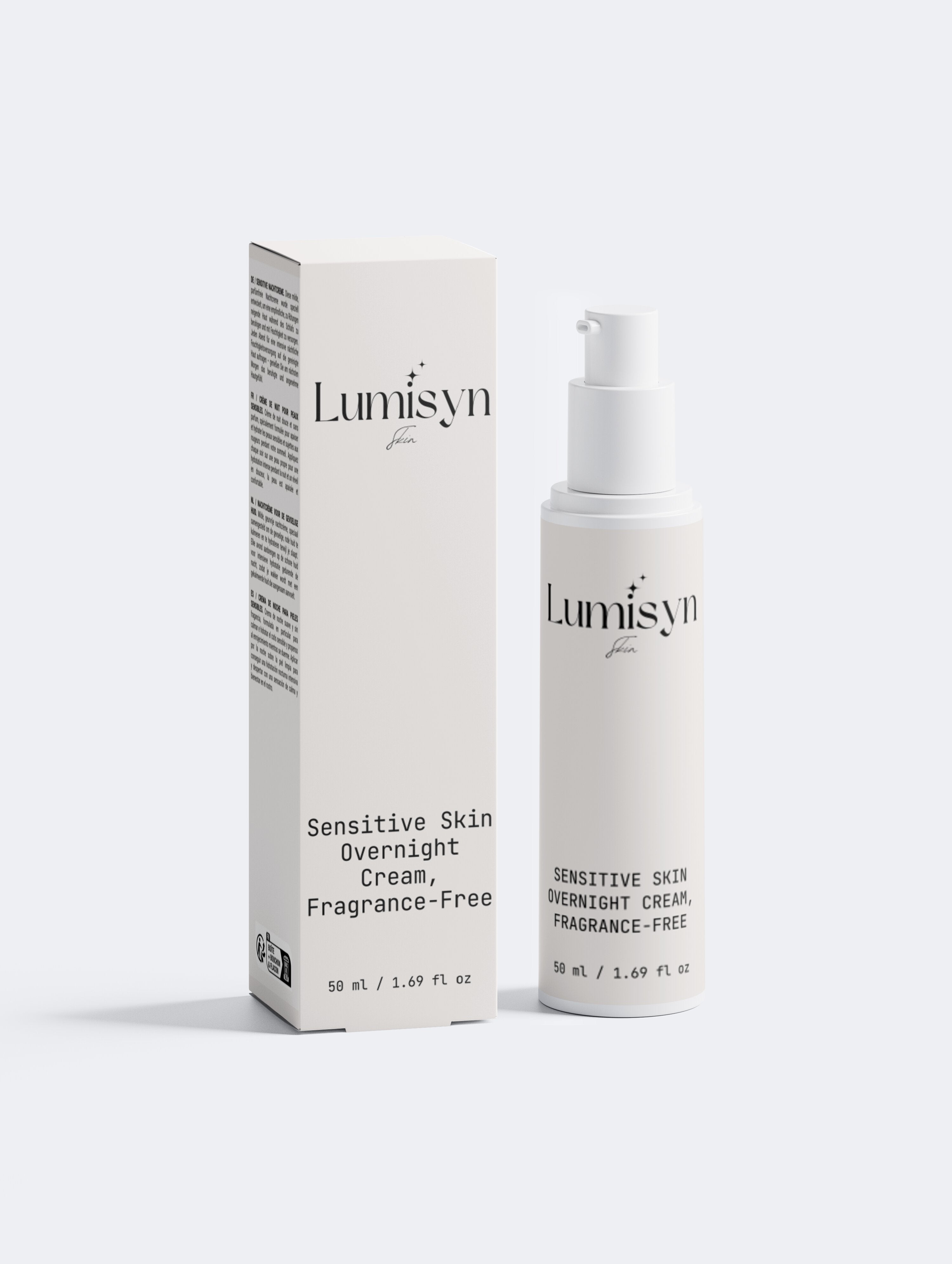 Sensitive Skin Overnight Cream, Fragrance-Free
